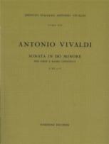 Vivaldi Sonata Cmin F Xv/2 Rv53 Oboe & Piano Sheet Music Songbook