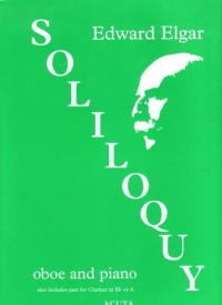 Elgar Soliloquy Oboe & Piano Sheet Music Songbook