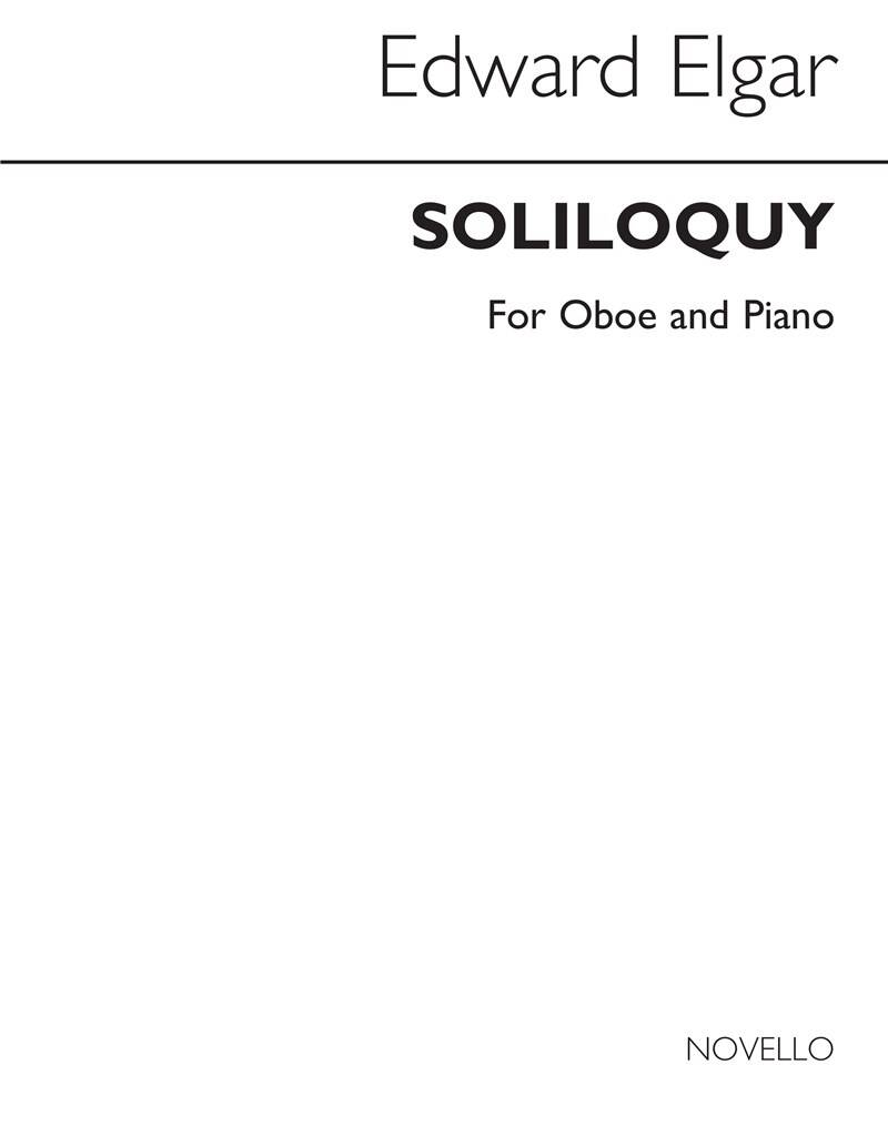 Elgar Soliloquy Oboe & Piano Sheet Music Songbook