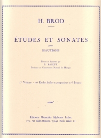 Brod Etudes Et Sonates Vol 1 Oboe Sheet Music Songbook