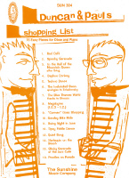 Duncan & Pauls Shopping List Oboe & Piano Sheet Music Songbook