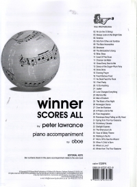 Winner Scores All Lawrance Oboe Piano Accomps Sheet Music Songbook