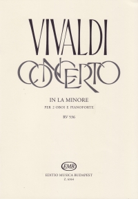 Vivaldi Concerto Amin Rv536 2 Oboes & Piano Sheet Music Songbook