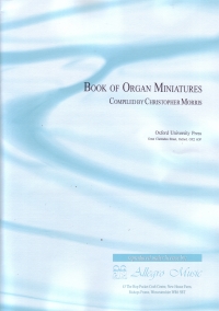 Book Of Organ Minatures Morris Sheet Music Songbook