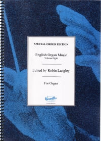 English Organ Music Vol 8 Langley Sheet Music Songbook