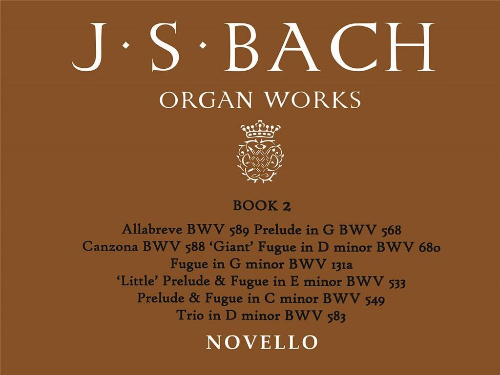 Bach Organ Works Book 02 Miscellaneous Sheet Music Songbook