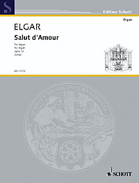 Elgar Salut Damour Op12 Organ Sheet Music Songbook