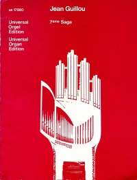Guillou 7th Saga Organ Sheet Music Songbook