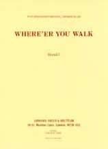 Handel Where Eer You Walk (organist Recital No29) Sheet Music Songbook
