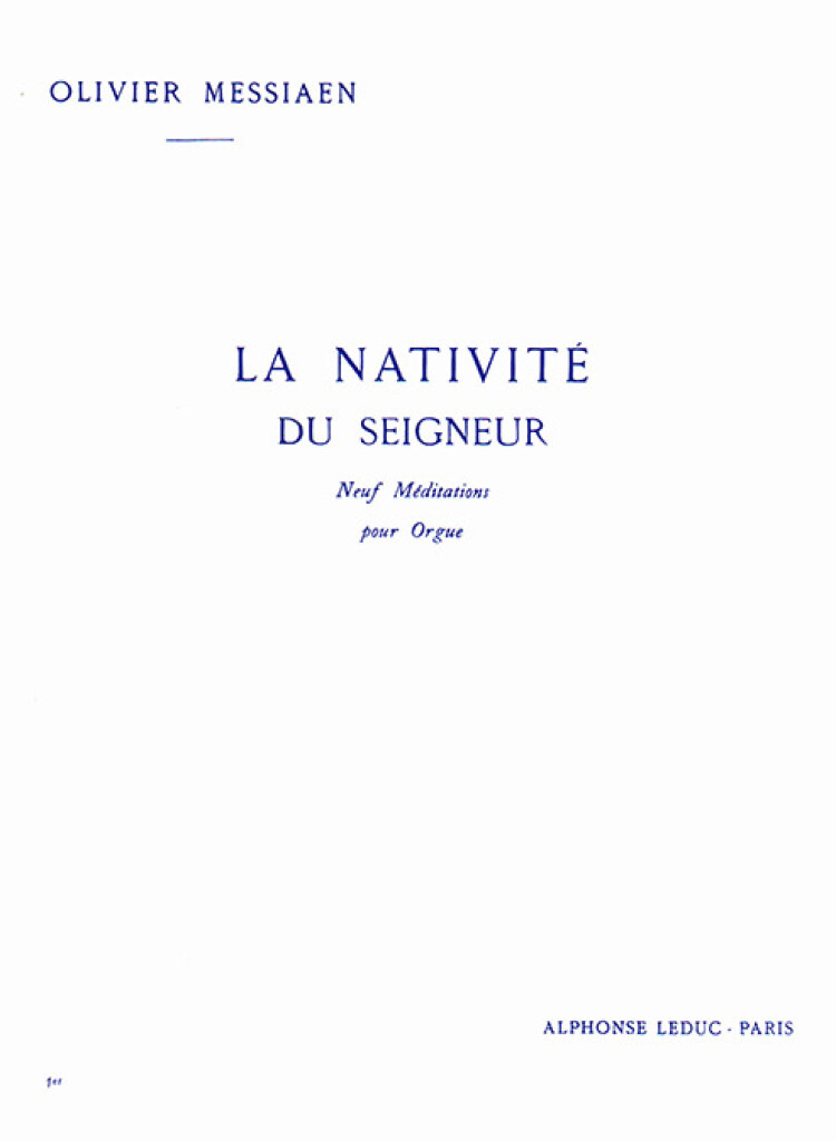 Messiaen La Nativite Du Seigneur Book 1 Organ Sheet Music Songbook
