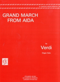 Verdi Grand March (aida) Organ Sheet Music Songbook
