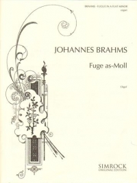 Brahms Fugue For Organ Abmin Sheet Music Songbook