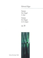 Elgar Sonata Op28 Gmaj Organ Sheet Music Songbook