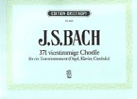 Bach 371 Vierstimmige Chorale Bwv253-438 Organ Sheet Music Songbook