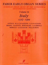 Early Organ Series Vol 16 Italy 1517-1599 Sheet Music Songbook