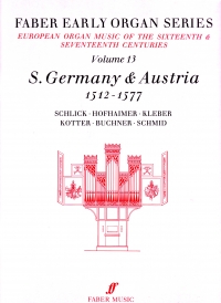 Early Organ Series 13 Germany 1512-1577 Sheet Music Songbook