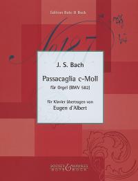 Bach Passacaglia C-moll Fur Orgel Organ Sheet Music Songbook