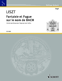 Liszt Fantaisie Et Fugue Sur Le Nom De Bach Organ Sheet Music Songbook