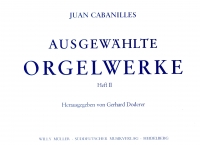 Cabanilles Organ Works Vol 2 No 11-20 Organ Sheet Music Songbook