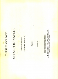 Gounod St Cecelia Mass Organ Part Sheet Music Songbook