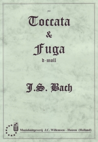 Bach Toccata & Fugue Dmin Organ Sheet Music Songbook