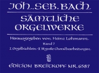 Bach Complete Organ Works Vol 7 Orgelbuchlein Sheet Music Songbook