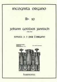 Incognita Organo Vol 10 Sonata A 3 Sheet Music Songbook