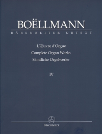 Boellmann Complete Organ Works Iv Sheet Music Songbook