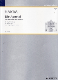 Hakim The Apostles Organ Duet Sheet Music Songbook