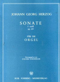 Herzog Sonata In F Minor Op69 Organ Sheet Music Songbook