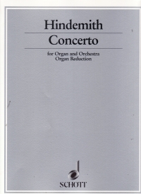 Hindemith Concerto Organ Score Sheet Music Songbook
