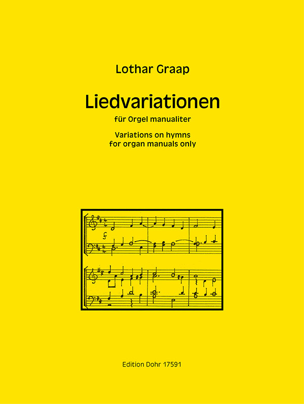 Graap Variations On Hymns Organ Sheet Music Songbook