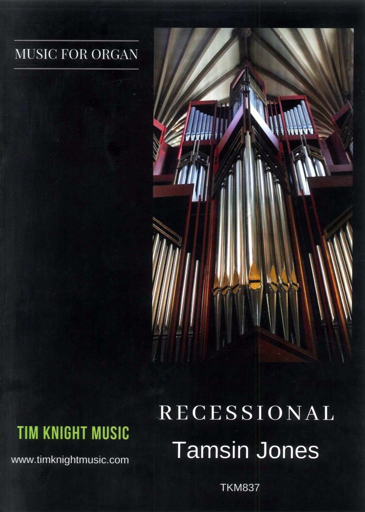 Jones Recessional For Organ Sheet Music Songbook