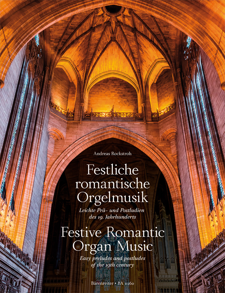 Festive Romantic Organ Music Easy Preludes Sheet Music Songbook
