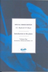 Bach Jc & Ricci Introduction To The Piano 1 Erdley Sheet Music Songbook
