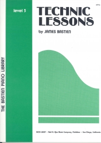 Bastien Piano Library Technic Lessons Level 3 Sheet Music Songbook