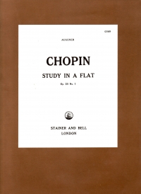 Chopin Study Op25/1 Ab Piano Sheet Music Songbook