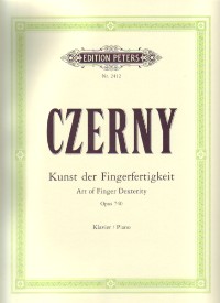 Czerny Art Of Finger Dexterity Op740 Piano Sheet Music Songbook