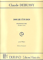 Debussy Studies (12) Book 1 (1-6) Piano Sheet Music Songbook
