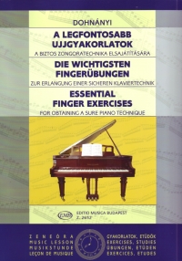 Dohnanyi Essential Finger Exercises Piano Sheet Music Songbook