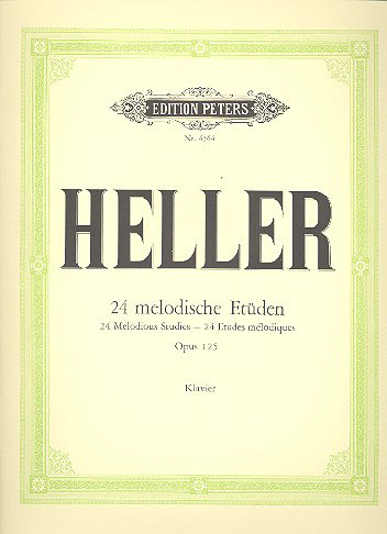 Heller 24 Melodious Studies Op125 Piano Sheet Music Songbook