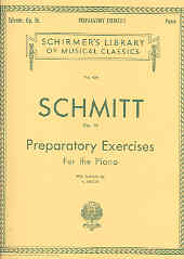 Schmitt Preparatory Exercises Op16 Piano Sheet Music Songbook