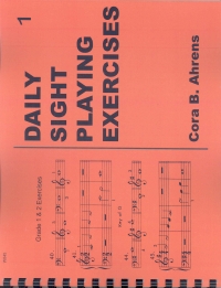 Daily Sight Playing Exercises Book 1 Ahrens Piano Sheet Music Songbook