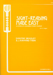 Sight Reading Made Easy Book 5 Bradley/tobin Piano Sheet Music Songbook