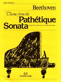 Beethoven Pathetique Sonata (theme) Easy Solo 9 Sheet Music Songbook