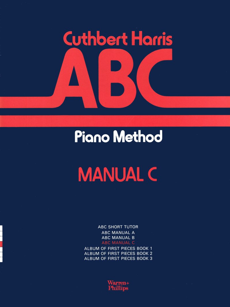 Abc Manual C Harris Abc Piano Method Sheet Music Songbook