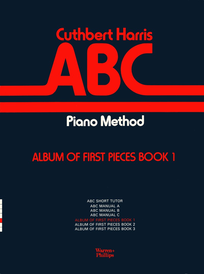 Album Of First Pieces Book 1 Harris Abc Piano Meth Sheet Music Songbook
