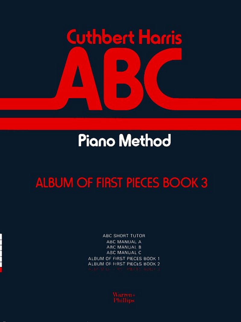 Album Of First Pieces Book 3 Harris Abc Piano Meth Sheet Music Songbook