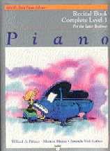 Alfred Basic Piano Recital Book Complete Level 1 Sheet Music Songbook