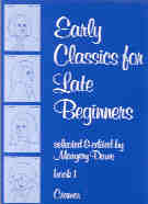 Early Classics For Late Beginners Bk 1 Dawe Piano Sheet Music Songbook